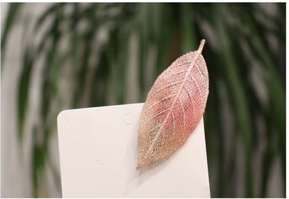 Embroidered Leaf Side Hair Clip, additional view 9