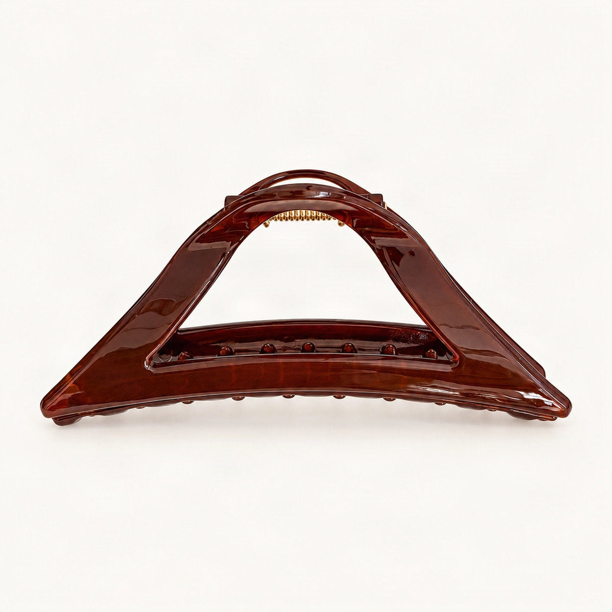 Resin Triangle Claw Clip, 11.5 cm in Red [FITINY Hair]