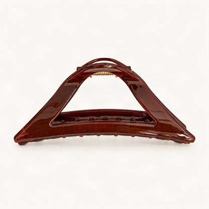 Resin Triangle Claw Clip, 11.5 cm in Red [FITINY Hair]