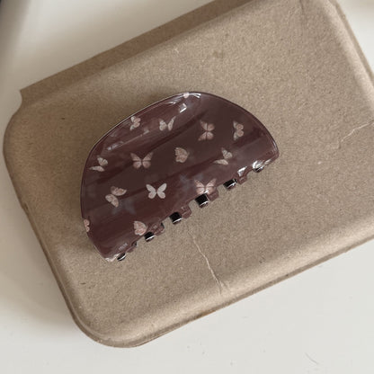 Butterfly Print Acrylic Shell Claw Clip, additional view 1
