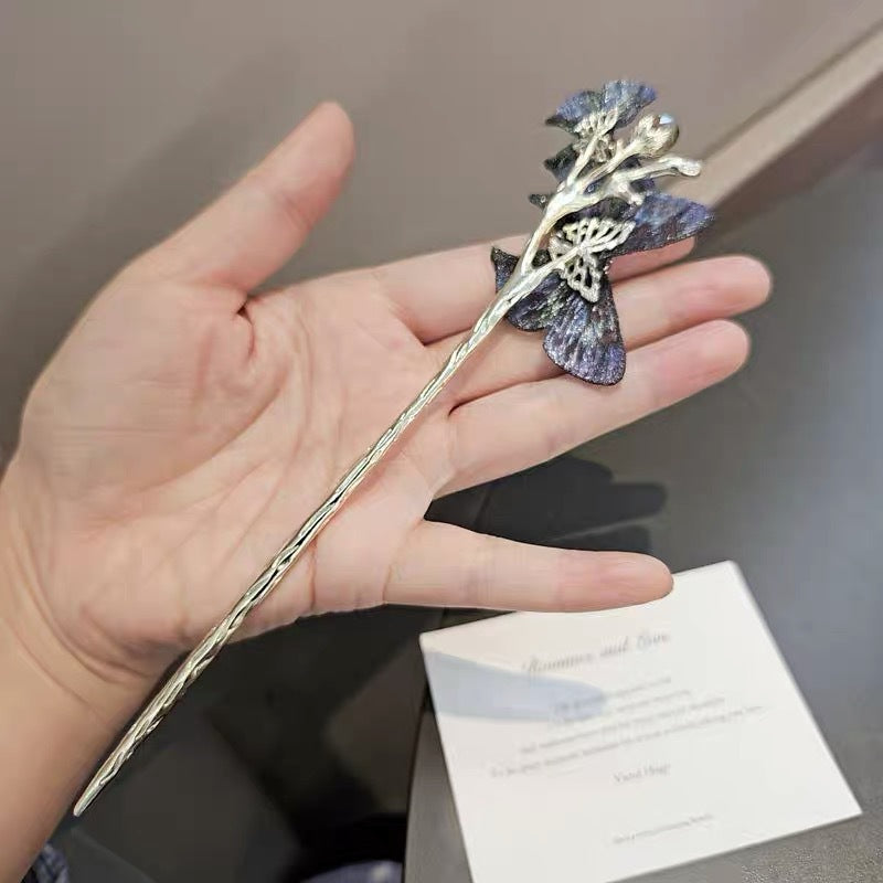 Embroidered Butterfly Hair Stick, additional view 6