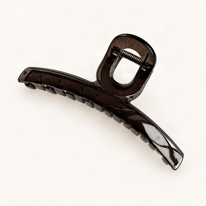 13 cm Resin Claw Hair Clip with Teeth in Black & Clear [FITINY Hair]