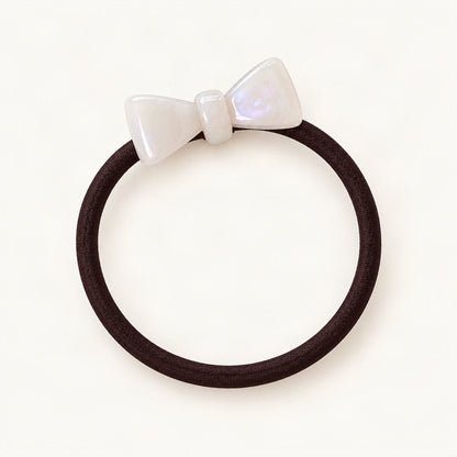 Bow Hair Tie with High-Stretch Elastic and Acetate Bow in Mermaid [FITINY Hair]
