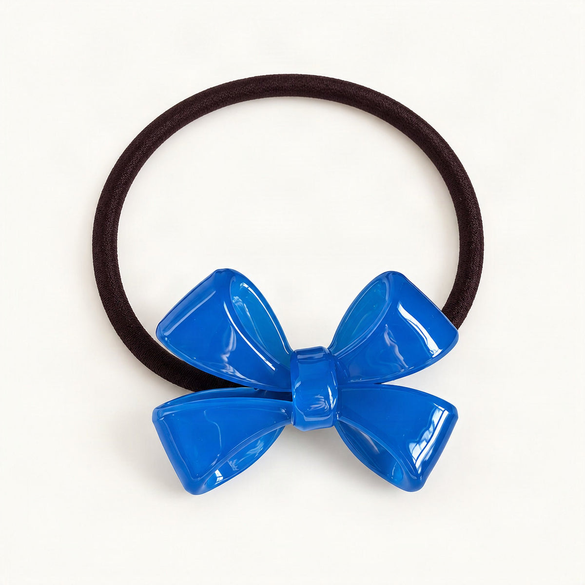 Light blue bow hair elastic product view [FITINY Hair]