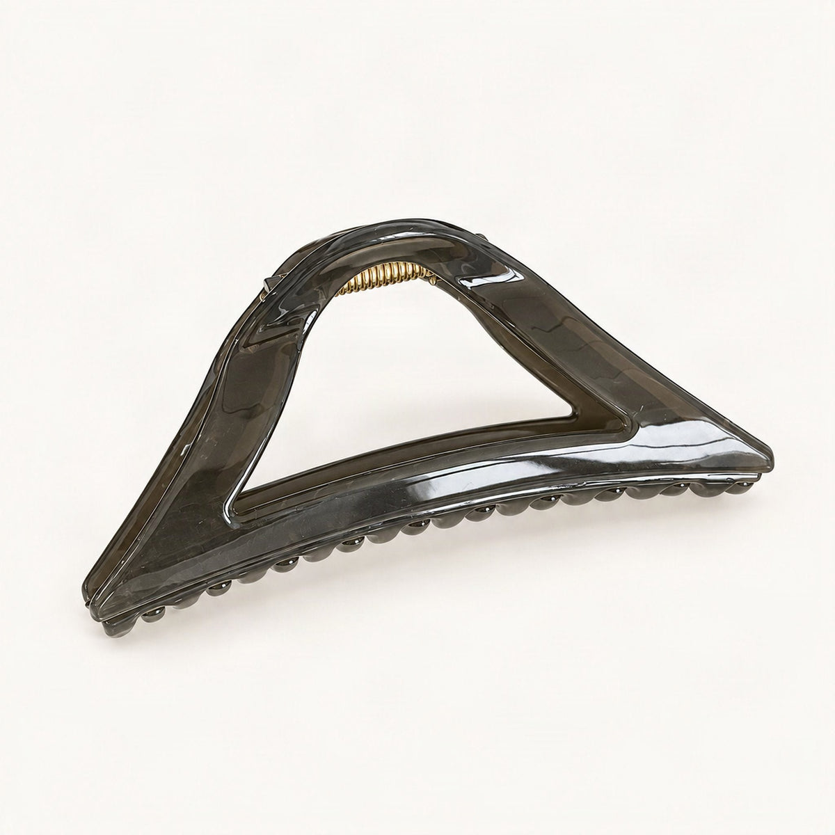 Resin Triangle Claw Clip, 11.5 cm in Grey [FITINY Hair]