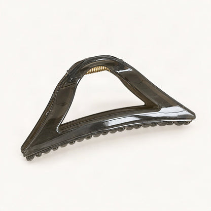 Resin Triangle Claw Clip, 11.5 cm in Grey [FITINY Hair]