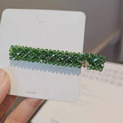 Crystal-Beaded Duck-Bill Hair Clip, additional view 5