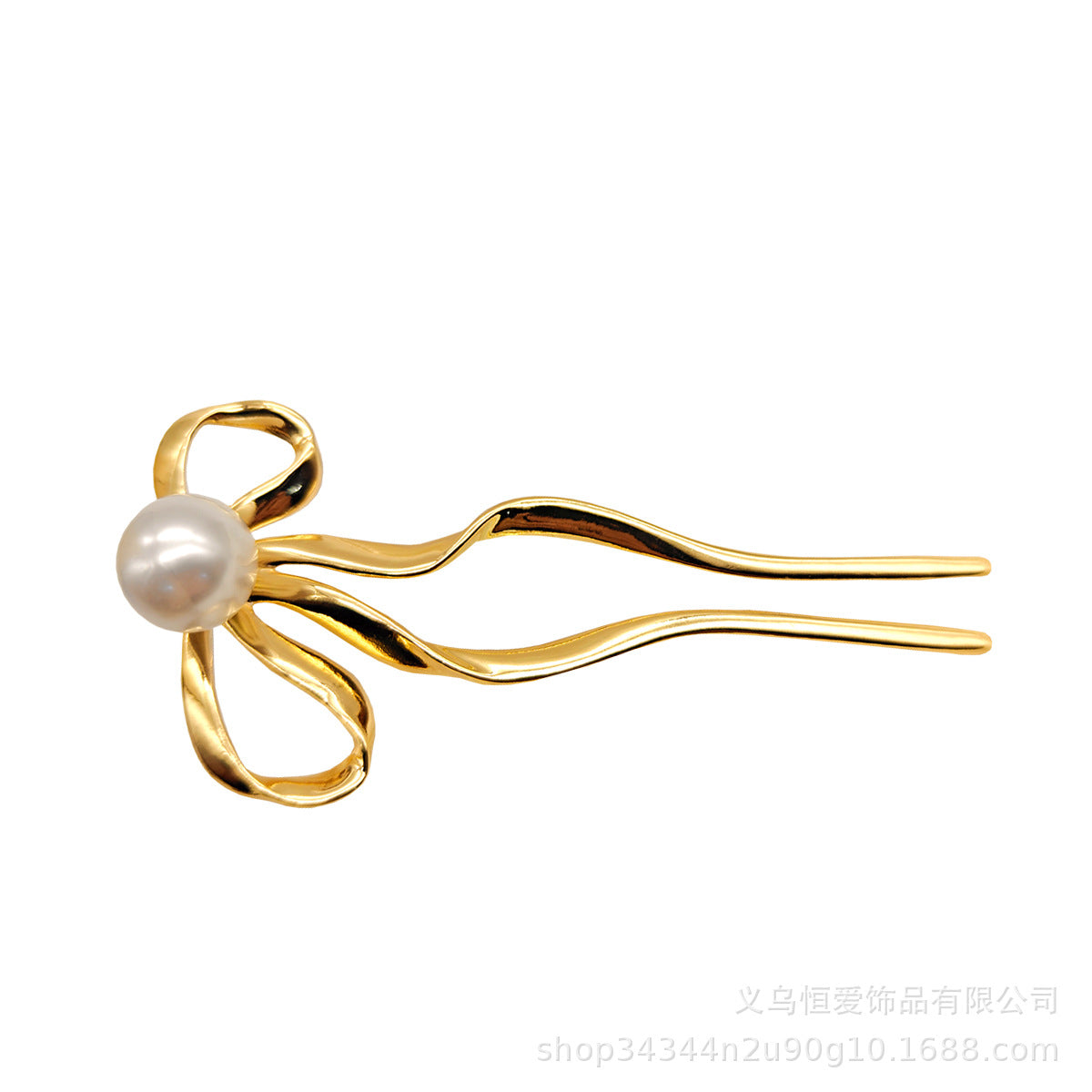 Metal U-Shaped Hair Fork with Decorative Top, additional view 12