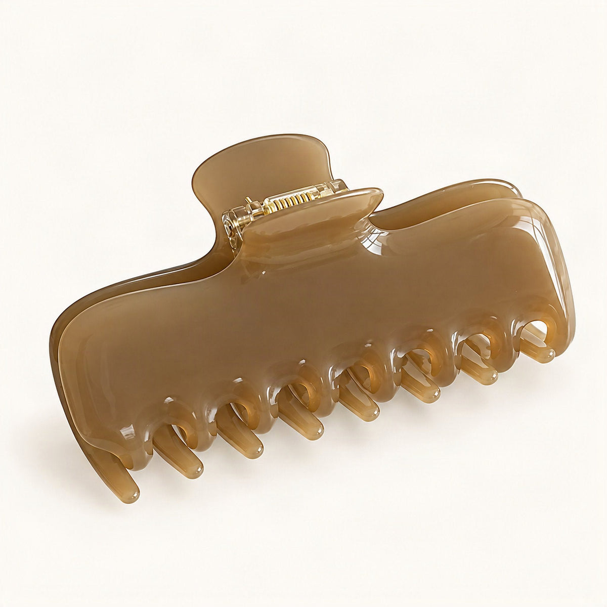 Cellulose Acetate Claw Hair Clip, 9.6 cm in Brown [FITINY Hair]