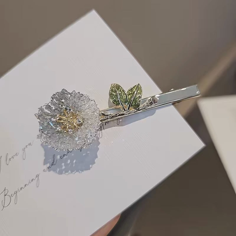 Crystal Rose Duck-Bill Side Hair Clip, additional view 3