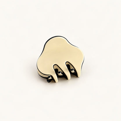 Mini Acetate Claw Clip, 3.8 cm, Assorted Colors in Cream & Black [FITINY Hair]