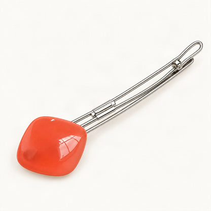 Candy Square Long Hair Clip in Orange [FITINY Hair]