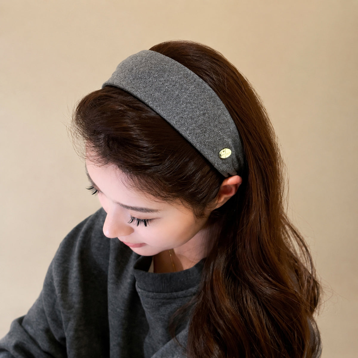 Wool-Blend Wide Padded Headband, additional view 2