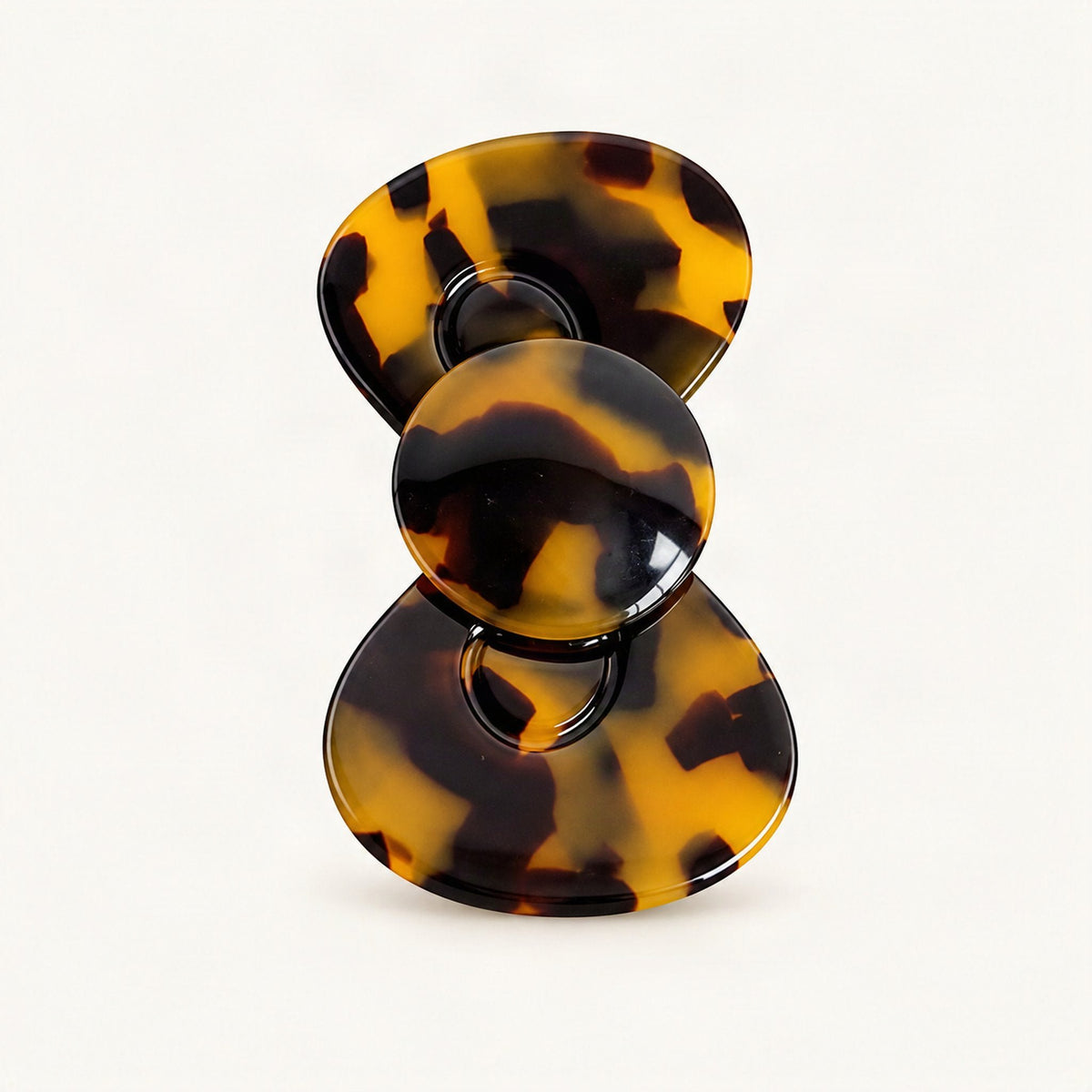 Acetate Bow Side Hair Clip, 2.2 in in Tortoise [FITINY Hair]