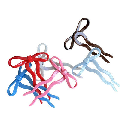 Acetate Bow U-Shaped Hair Pin, additional view 7