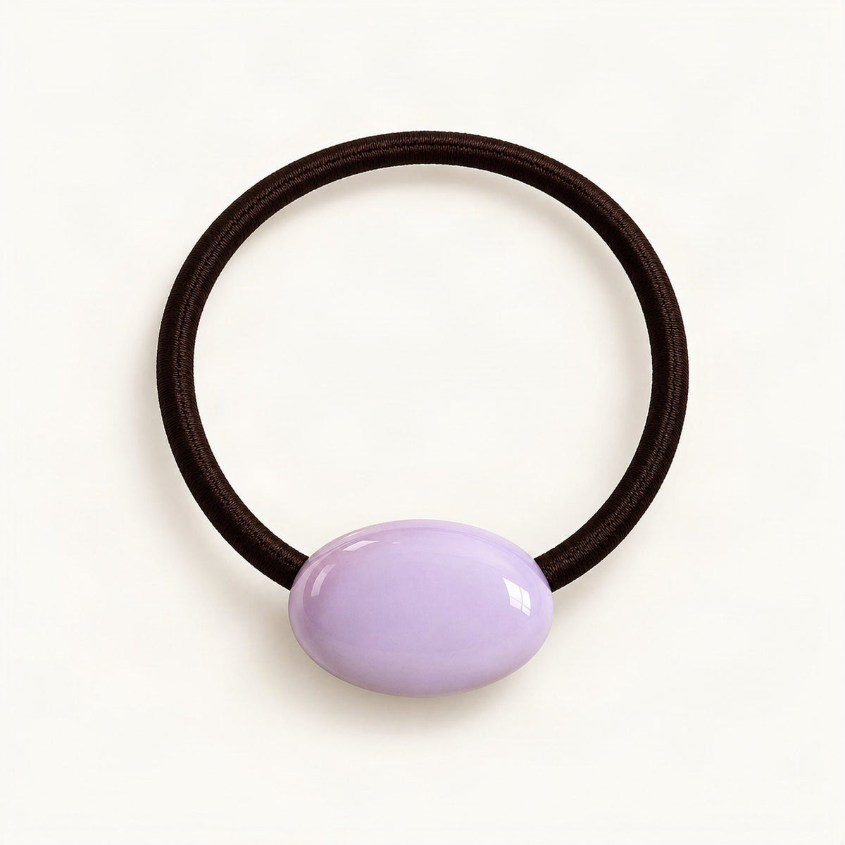 Glossy Resin Bead Hair Tie in Lilac [FITINY Hair]