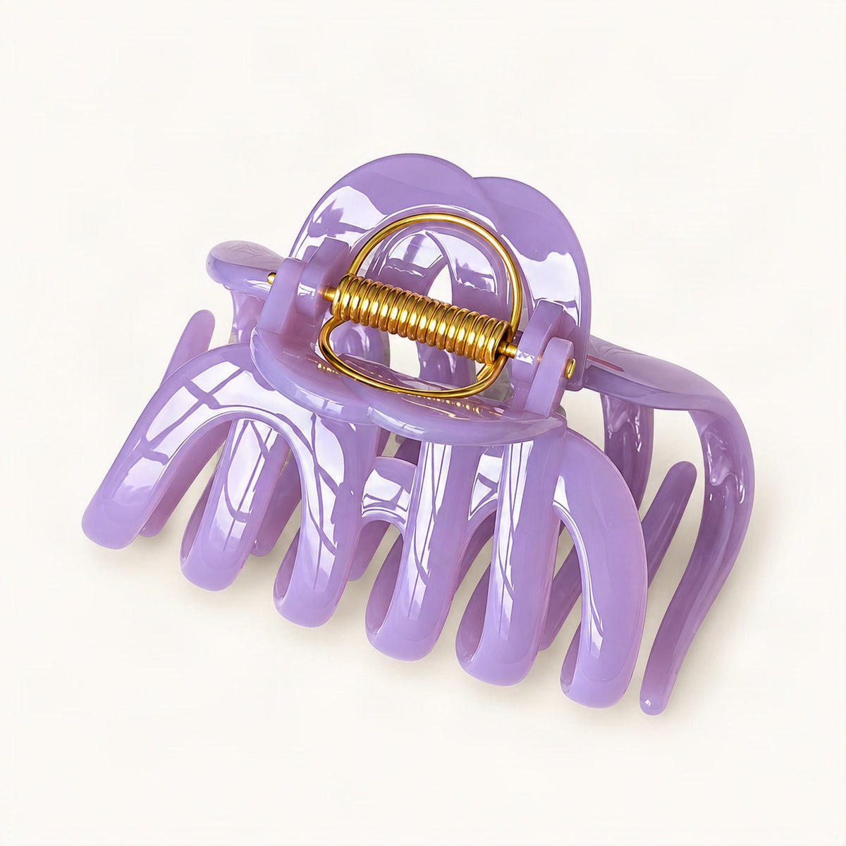 Large Resin Claw Clip for Thick Hair, 9 cm in Lilac [FITINY Hair]
