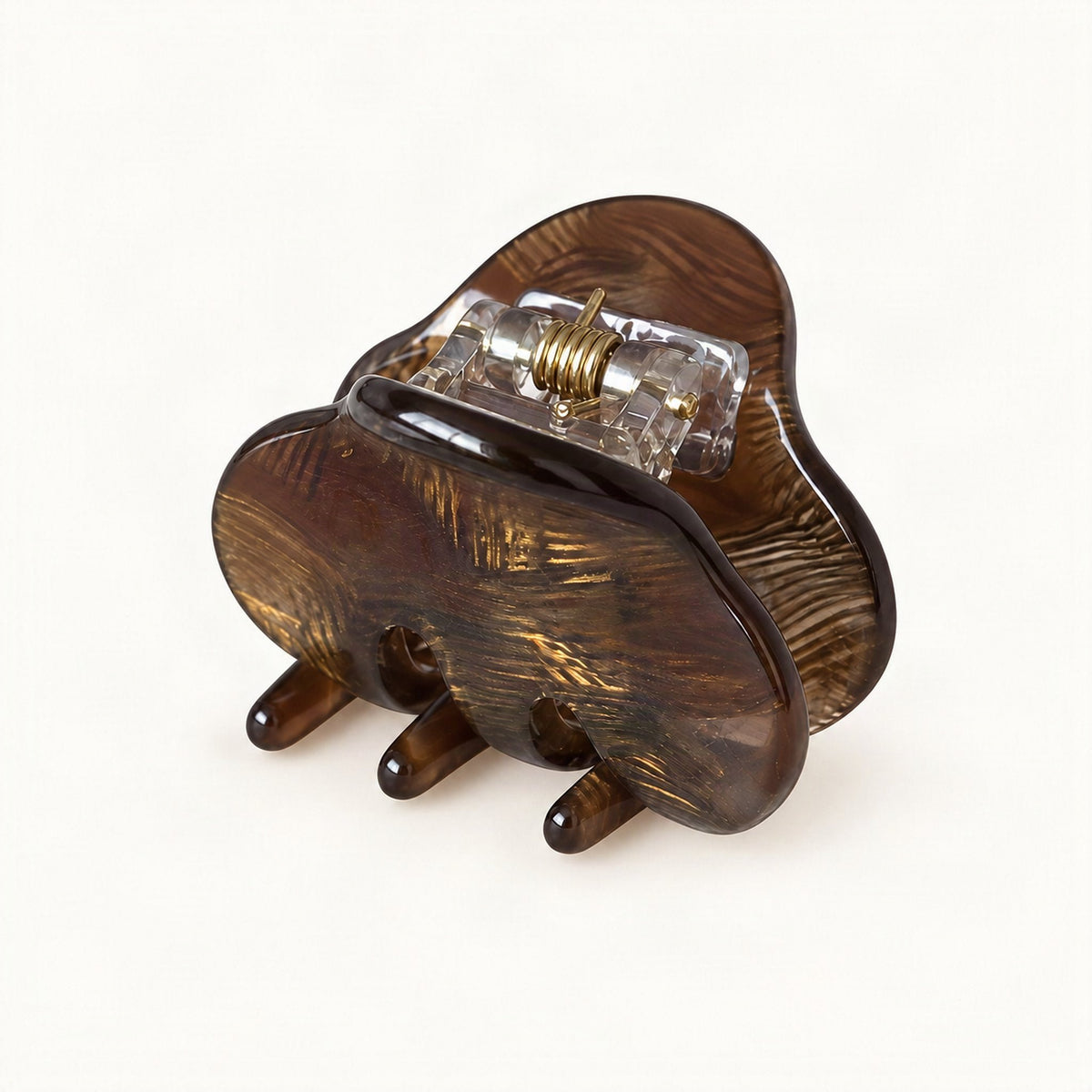 Mini Cellulose Acetate Claw Clip in Bronze [FITINY Hair]