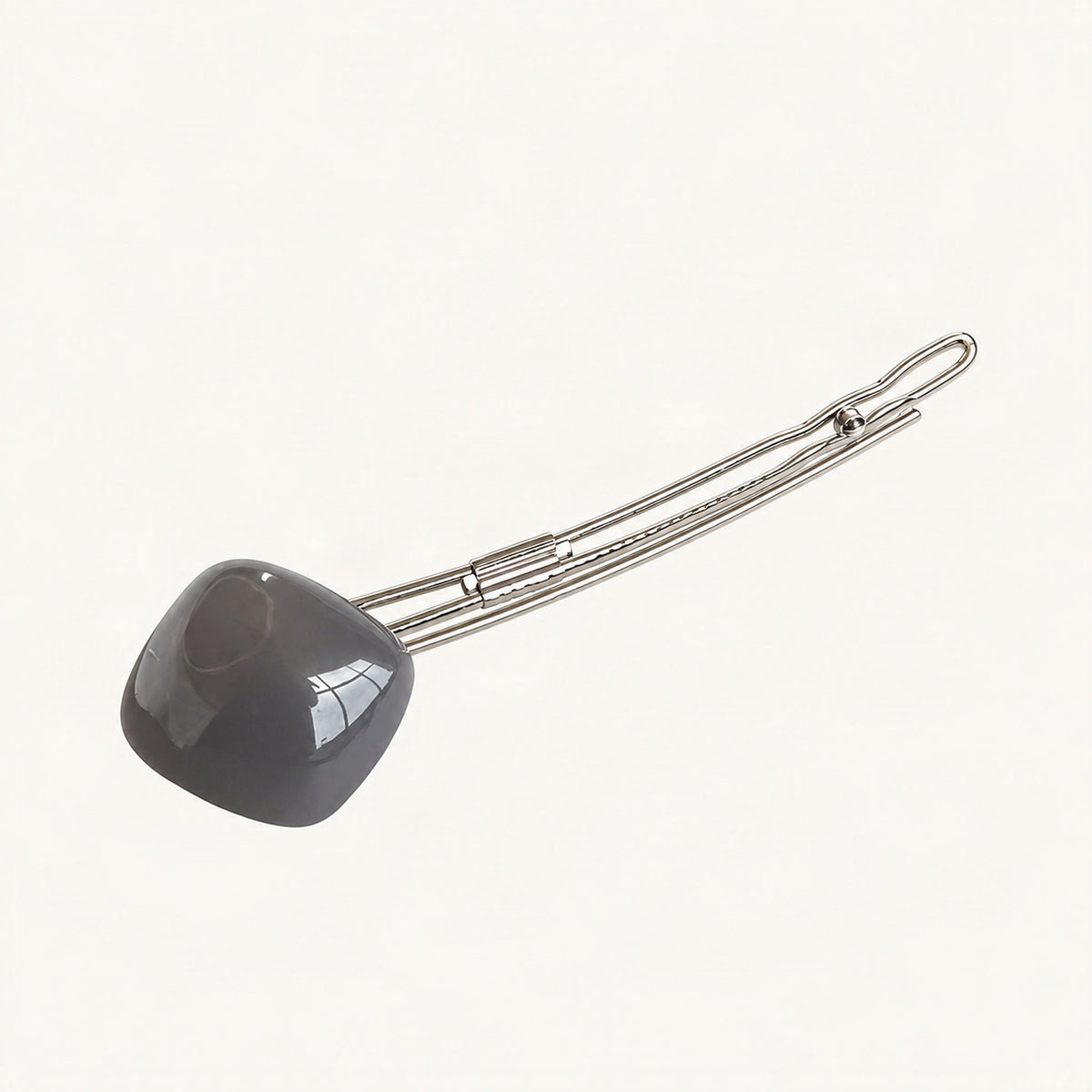 Candy Square Long Hair Clip in Grey [FITINY Hair]
