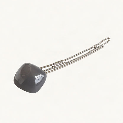 Candy Square Long Hair Clip in Grey [FITINY Hair]