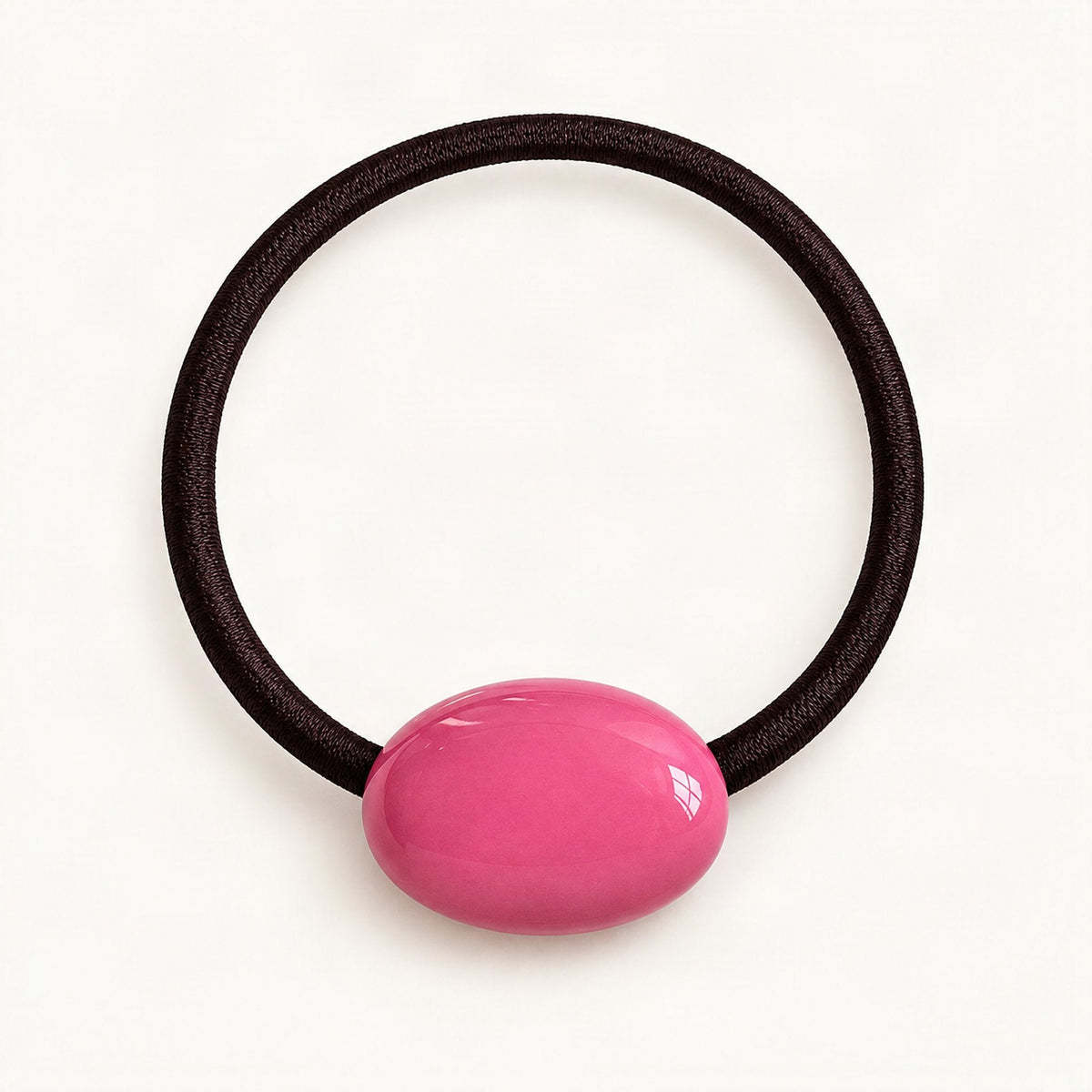 Glossy Resin Bead Hair Tie in Berry [FITINY Hair]