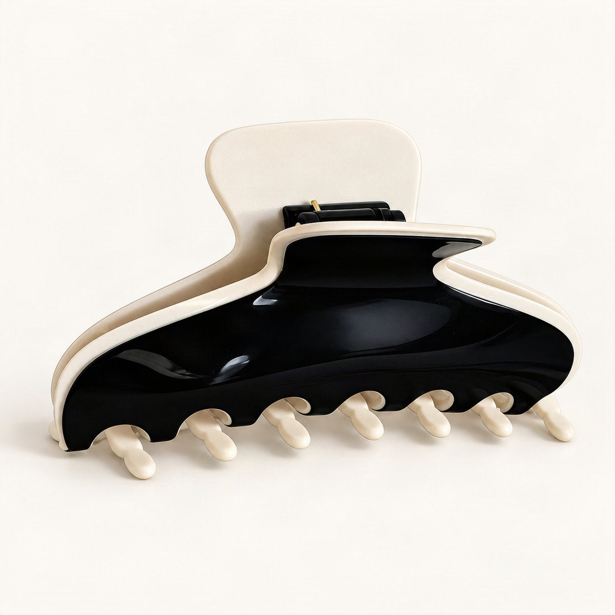 Acetate 11.5cm French Style Hair Jaw Clip in Black [FITINY Hair]