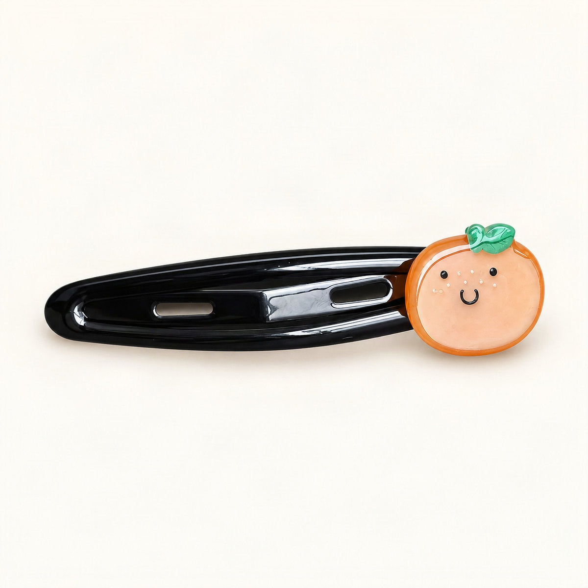 Cute Acetate Snap Clips with Flowers, Bows and Characters in Orange, Fruit [FITINY Hair]