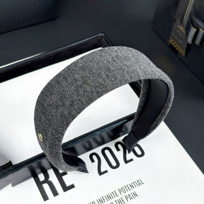 Wool-Blend Wide Padded Headband, additional view 1