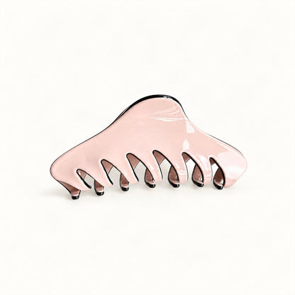 Large Cellulose Acetate Claw Clip, 12 cm in Pink [FITINY Hair]