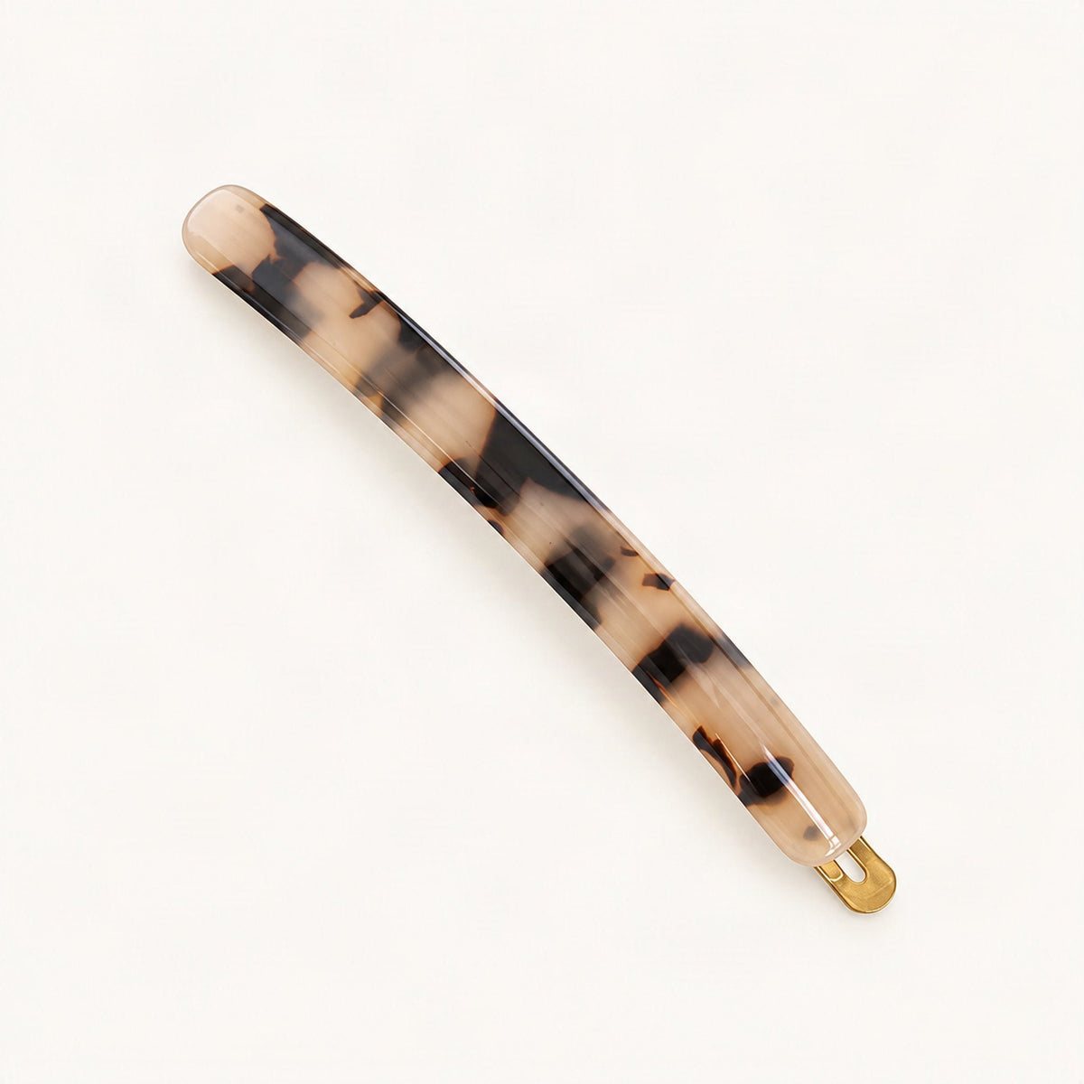 9 cm Cellulose Acetate French Barrette Hair Clip in Blonde Tortoise [FITINY Hair]