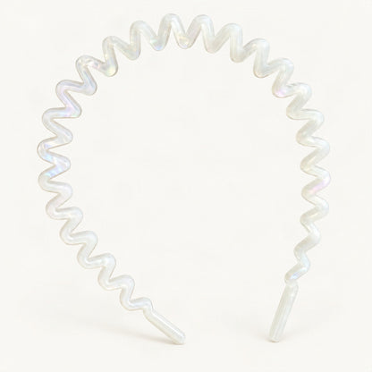 Wavy Cellulose Acetate Headband, 6 mm Thick in Mermaid [FITINY Hair]