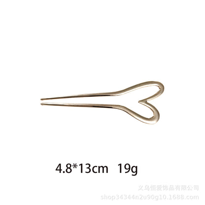 Metal U-Shaped Hair Fork with Decorative Top, additional view 10