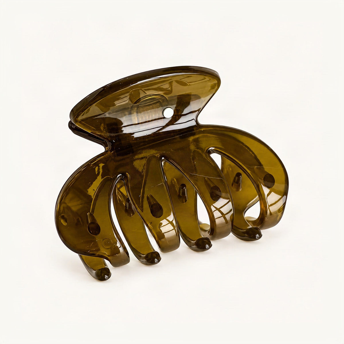 Small Glossy Resin Claw Clip in Light Green [FITINY Hair]
