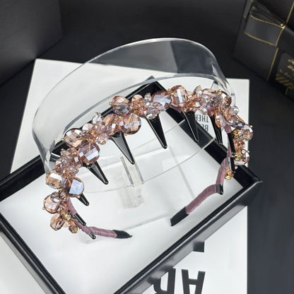 Rhinestone Floral Teeth Headband, additional view 2