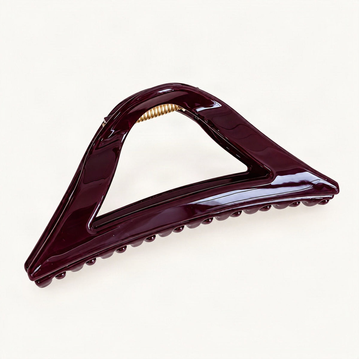 Resin Triangle Claw Clip, 11.5 cm in Purple [FITINY Hair]