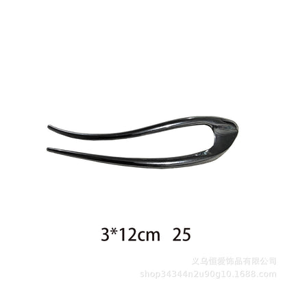 Metal U-Shaped Hair Fork with Decorative Top, additional view 22