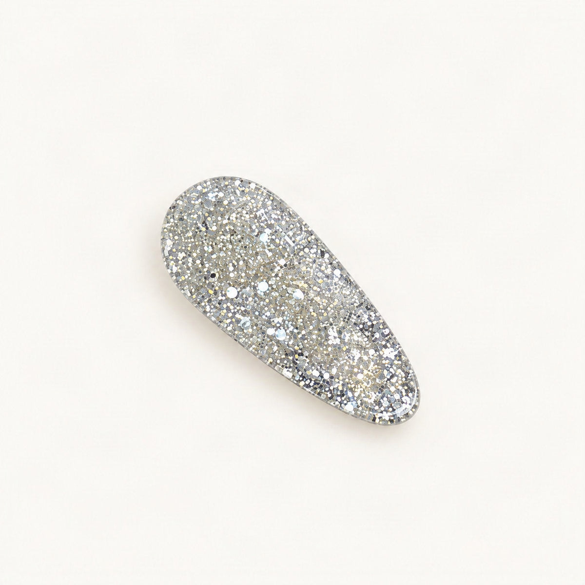 Glitter Acrylic Side Hair Clip, 1.4 in in Silver [FITINY Hair]