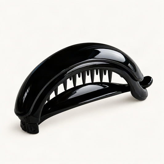 Acetate Banana Hair Clip in Black [FITINY Hair]
