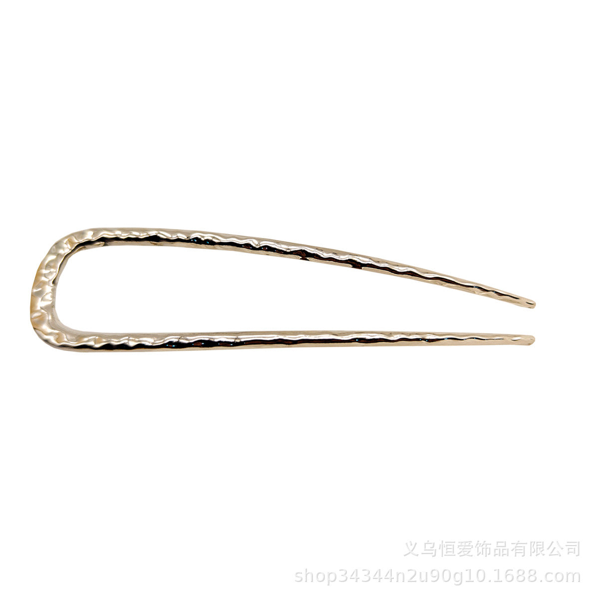 Metal U-Shaped Hair Fork with Decorative Top, additional view 13