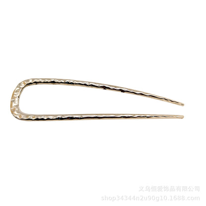 Metal U-Shaped Hair Fork with Decorative Top, additional view 13