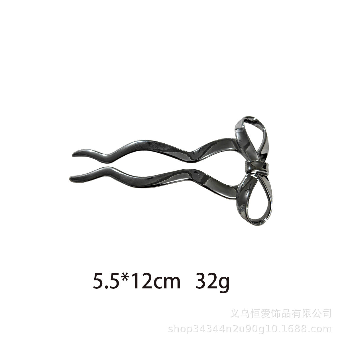 Metal U-Shaped Hair Fork with Decorative Top, additional view 5