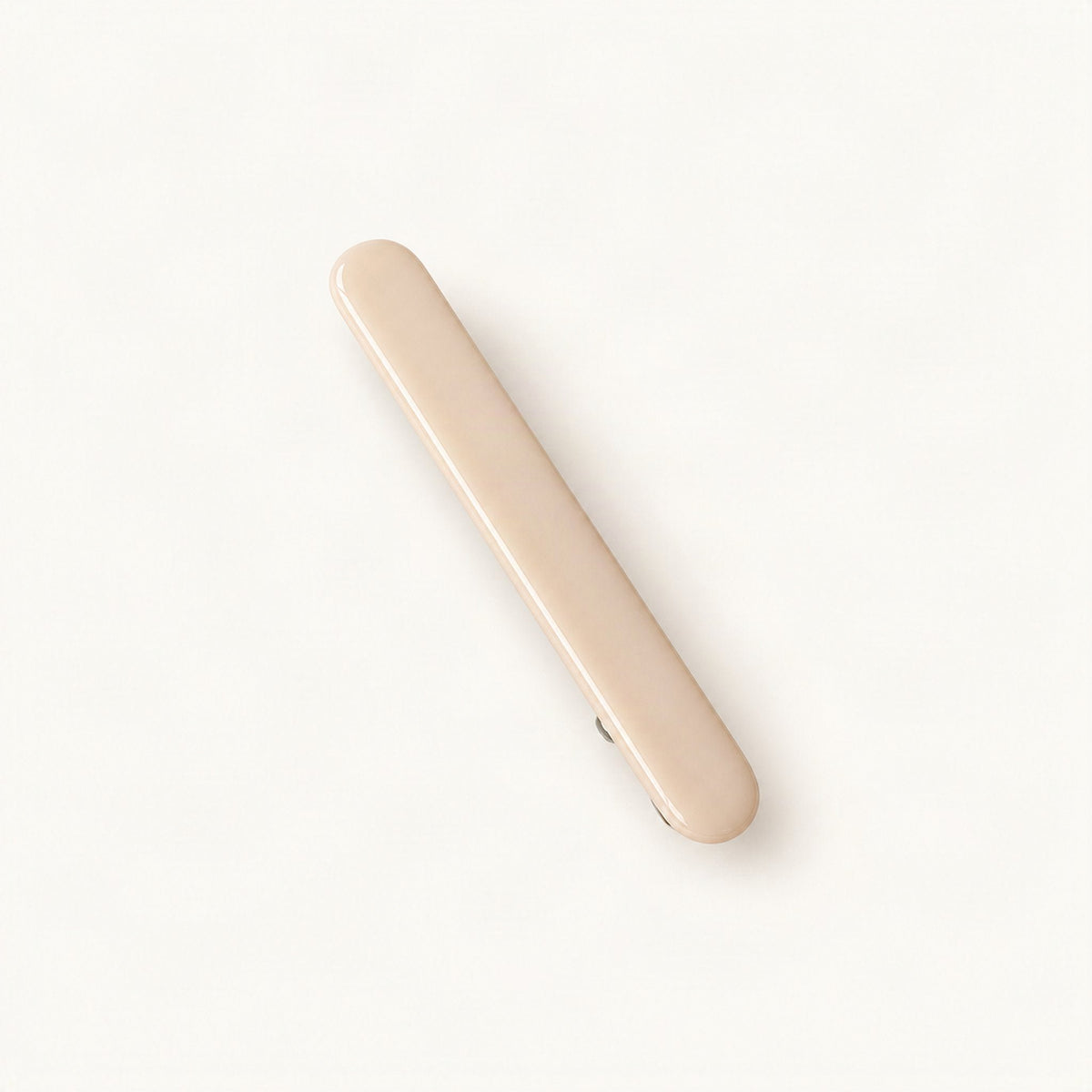 Cellulose Acetate Side Hair Clip, 6.7 cm in Cream [FITINY Hair]