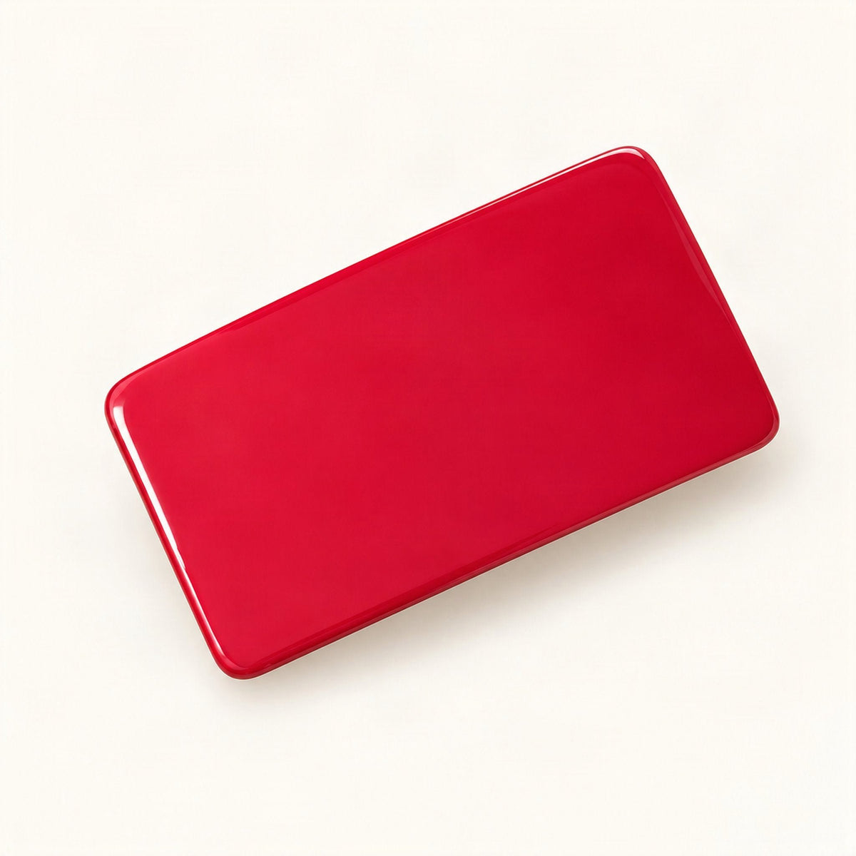 Cellulose Acetate Spring Hair Clip in Red, Square [FITINY Hair]