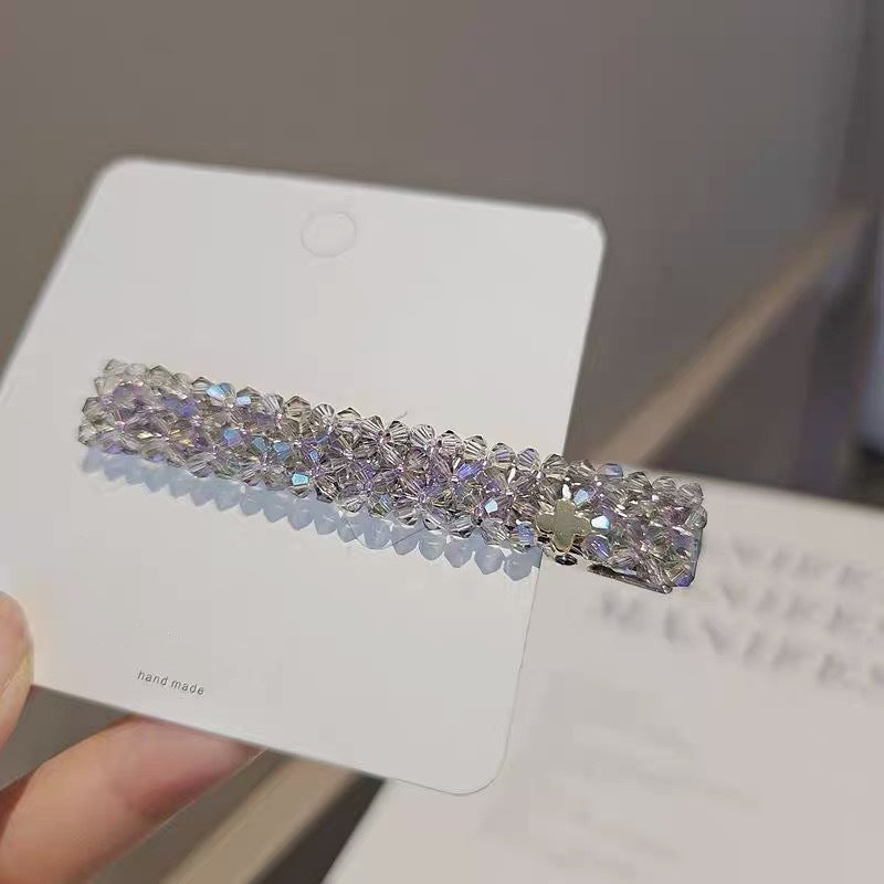 Crystal-Beaded Duck-Bill Hair Clip, additional view 6