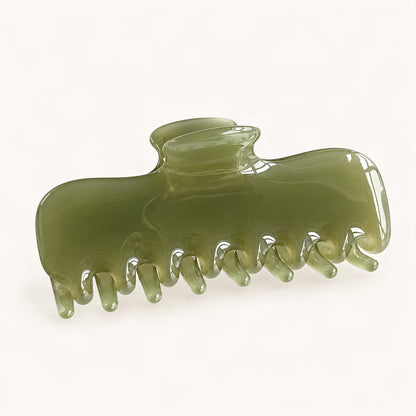 Cellulose Acetate Claw Hair Clip, 9.6 cm in Green [FITINY Hair]