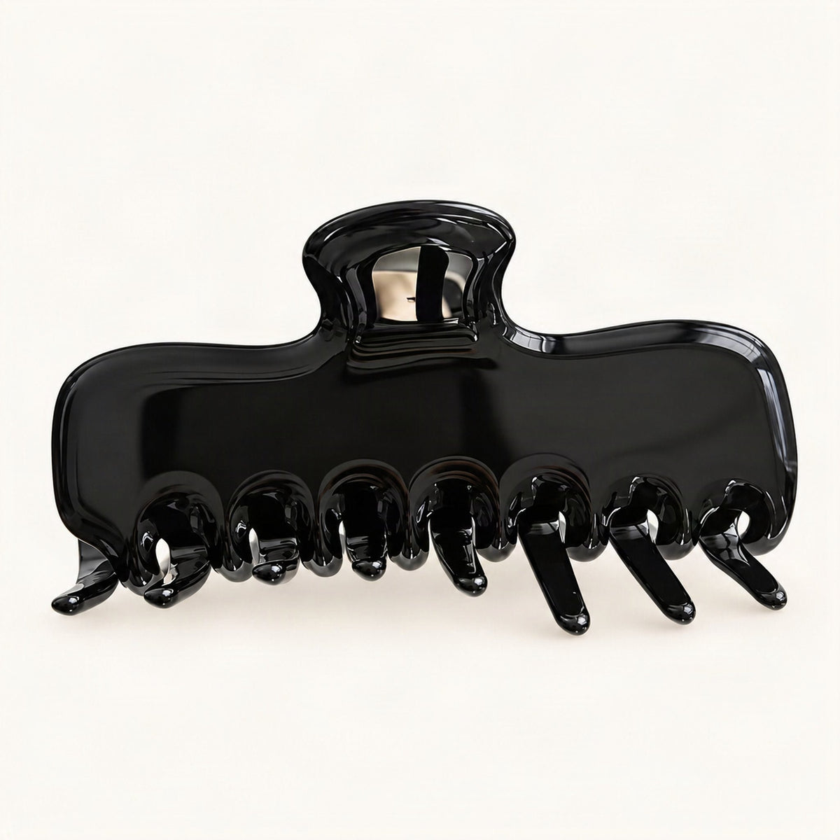 Cellulose Acetate Claw Hair Clip, 9.6 cm in Black [FITINY Hair]
