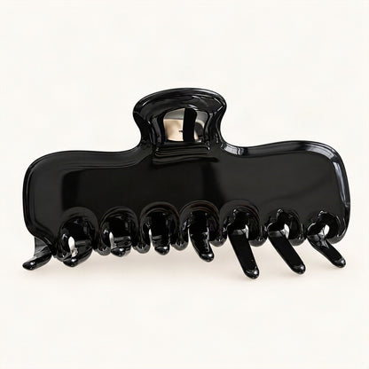 Cellulose Acetate Claw Hair Clip, 9.6 cm in Black [FITINY Hair]