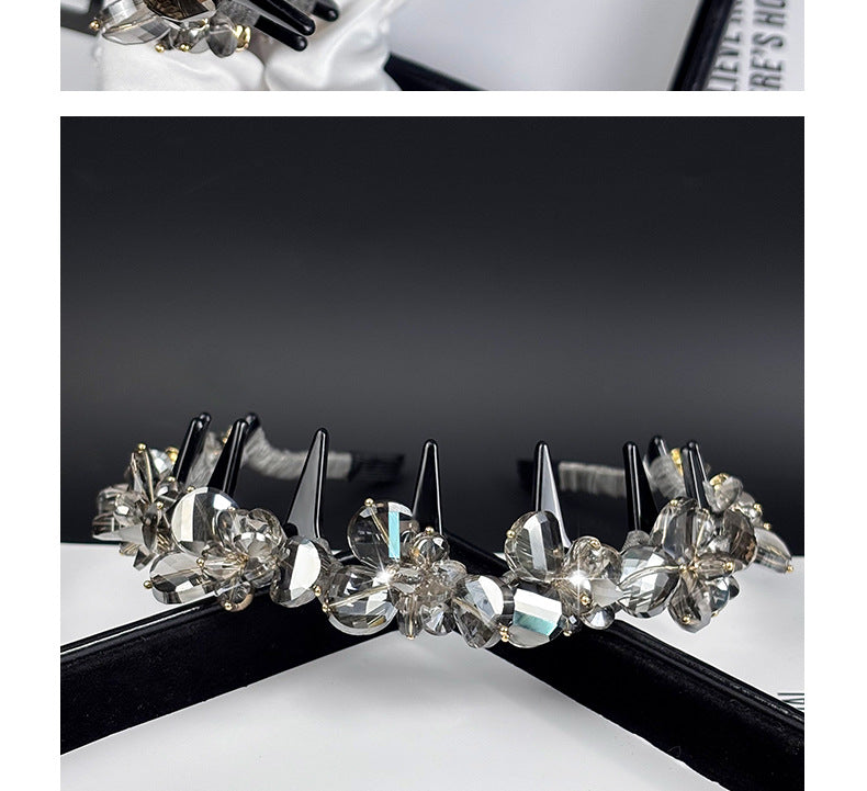 Rhinestone Floral Teeth Headband, additional view 5