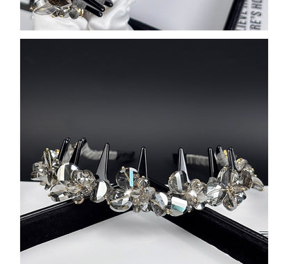 Rhinestone Floral Teeth Headband, additional view 5