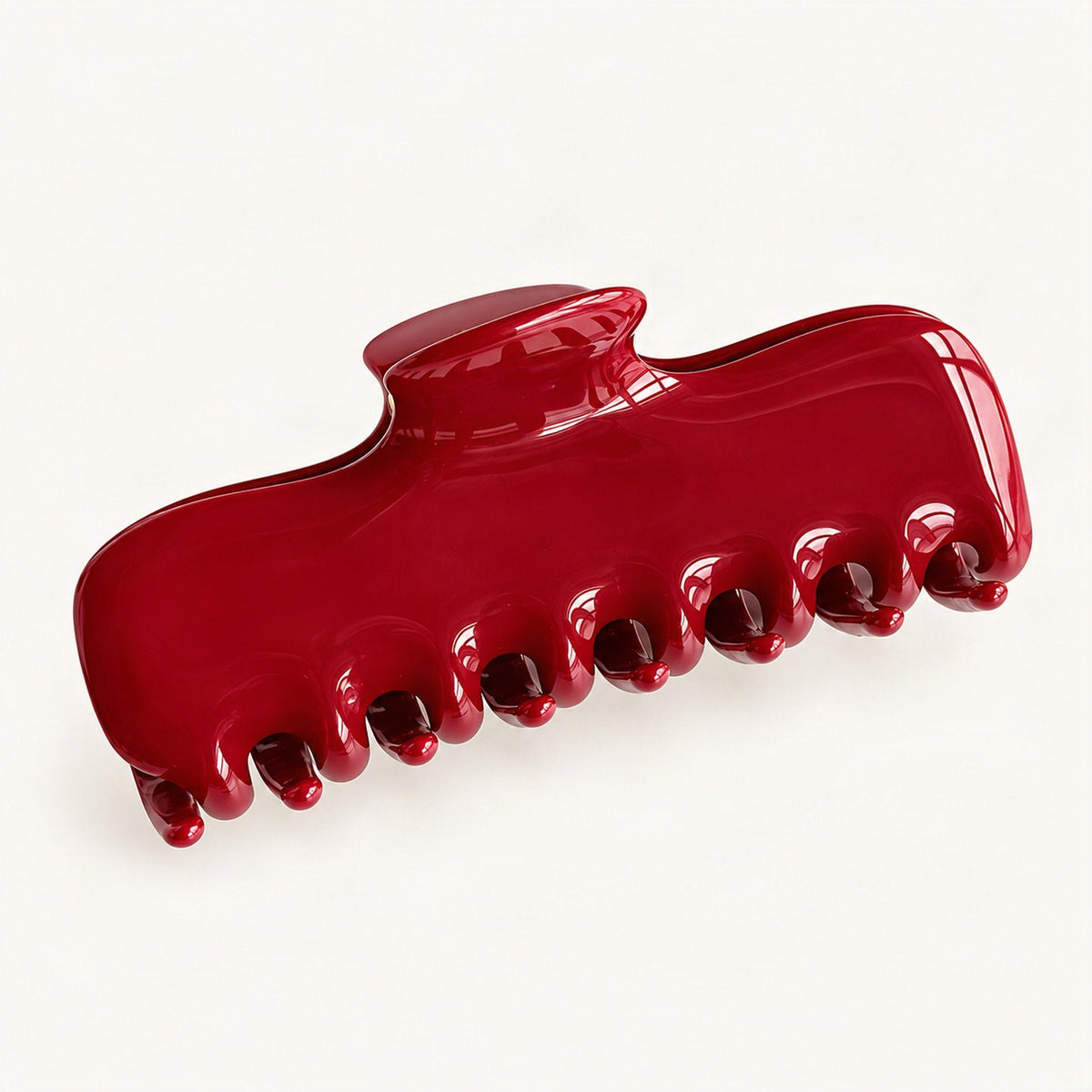 Cellulose Acetate Claw Hair Clip, 9.6 cm in Red [FITINY Hair]